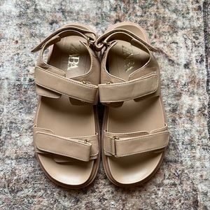 Zara Chunky Sandals- Tan, Size 38